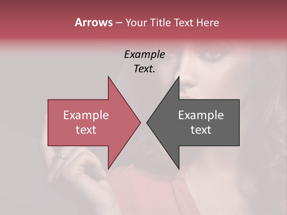 Displaying Background Lady PowerPoint Template