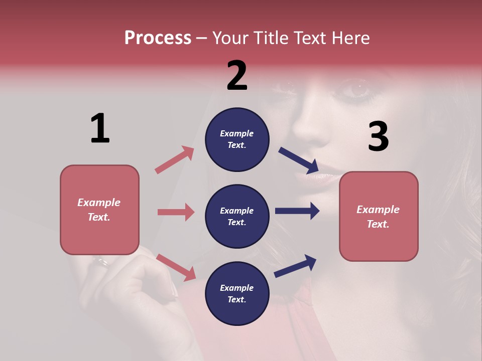 Displaying Background Lady PowerPoint Template