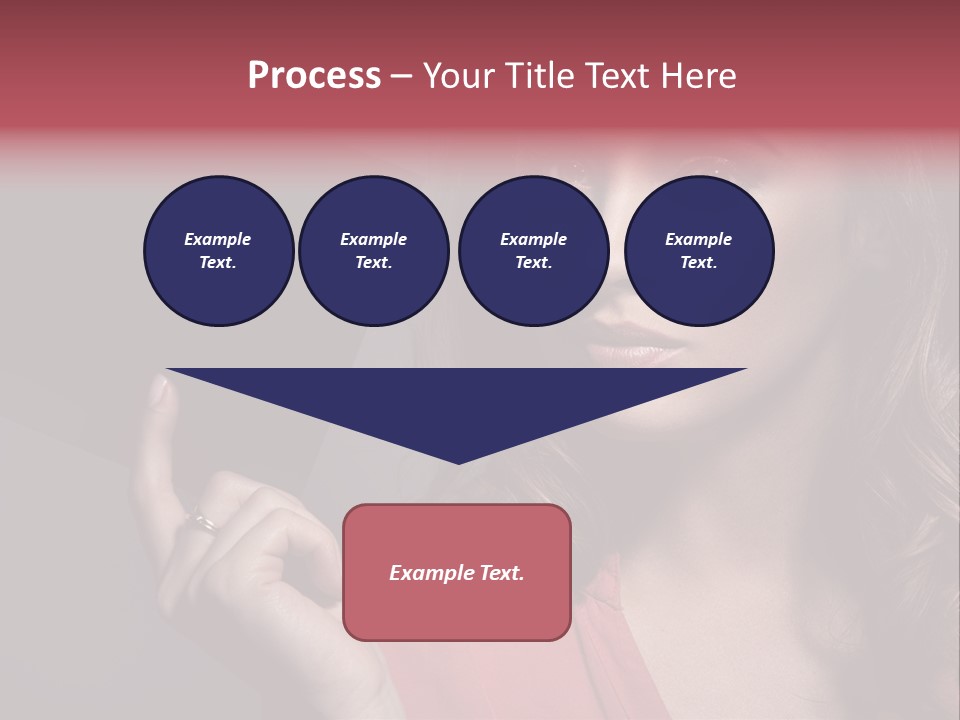 Displaying Background Lady PowerPoint Template