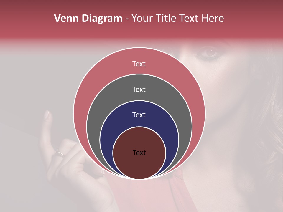 Displaying Background Lady PowerPoint Template