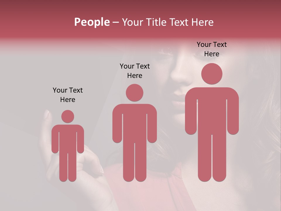 Displaying Background Lady PowerPoint Template