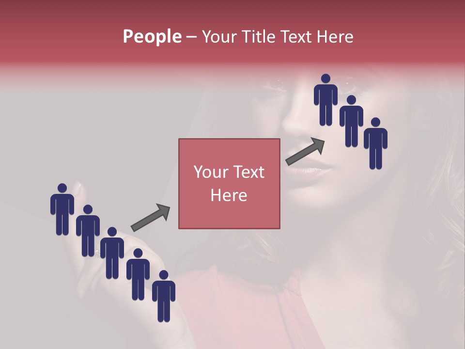 Displaying Background Lady PowerPoint Template