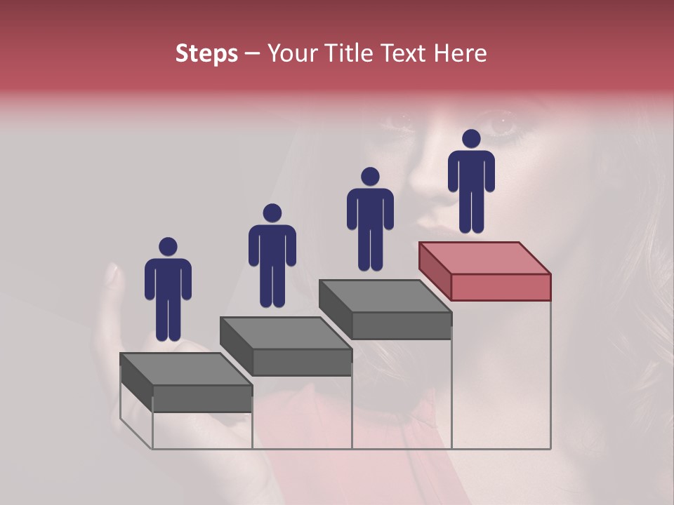 Displaying Background Lady PowerPoint Template