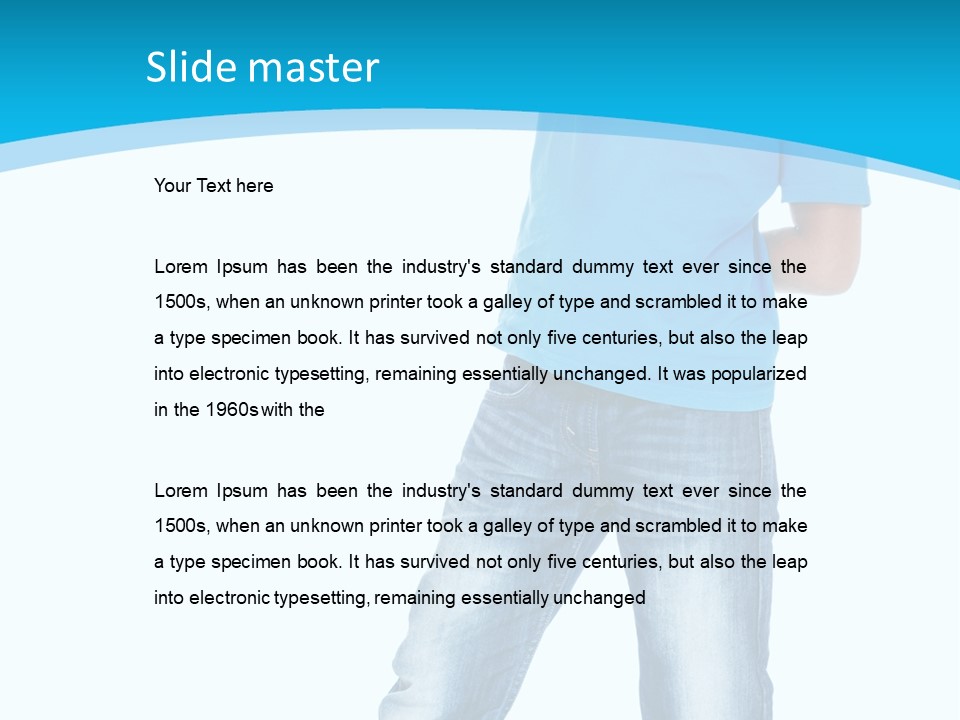 Boy Attractive Way PowerPoint Template