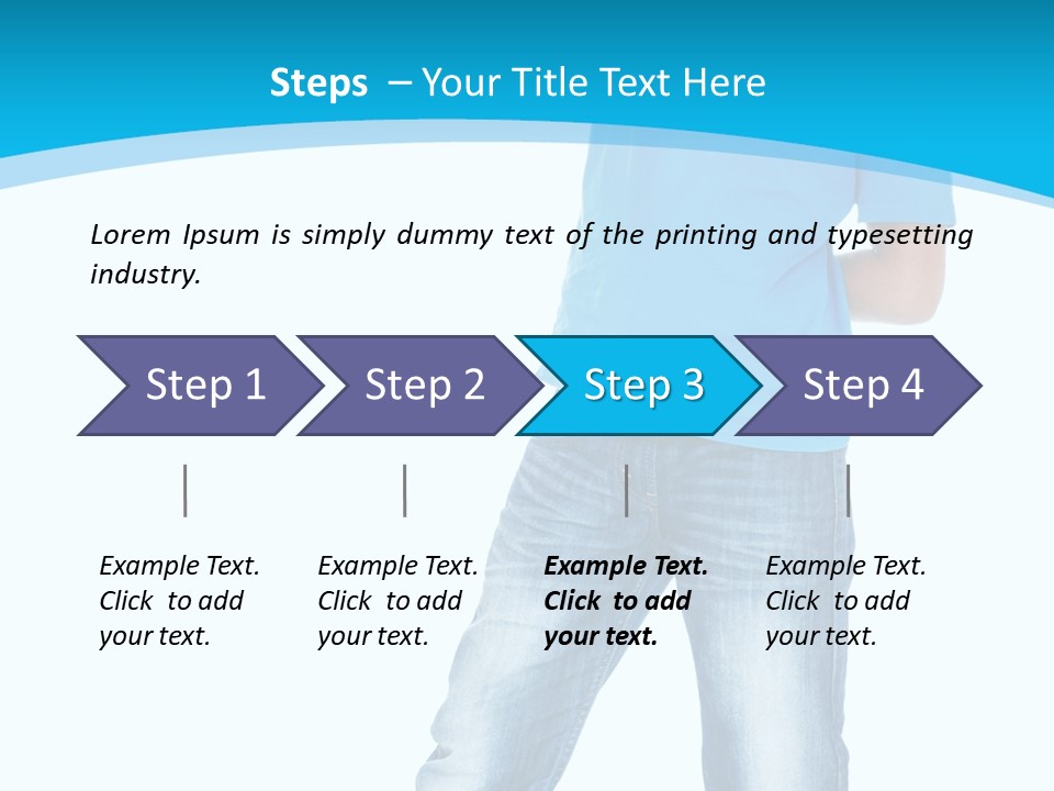 Boy Attractive Way PowerPoint Template
