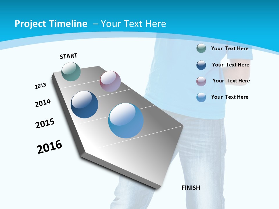 Boy Attractive Way PowerPoint Template