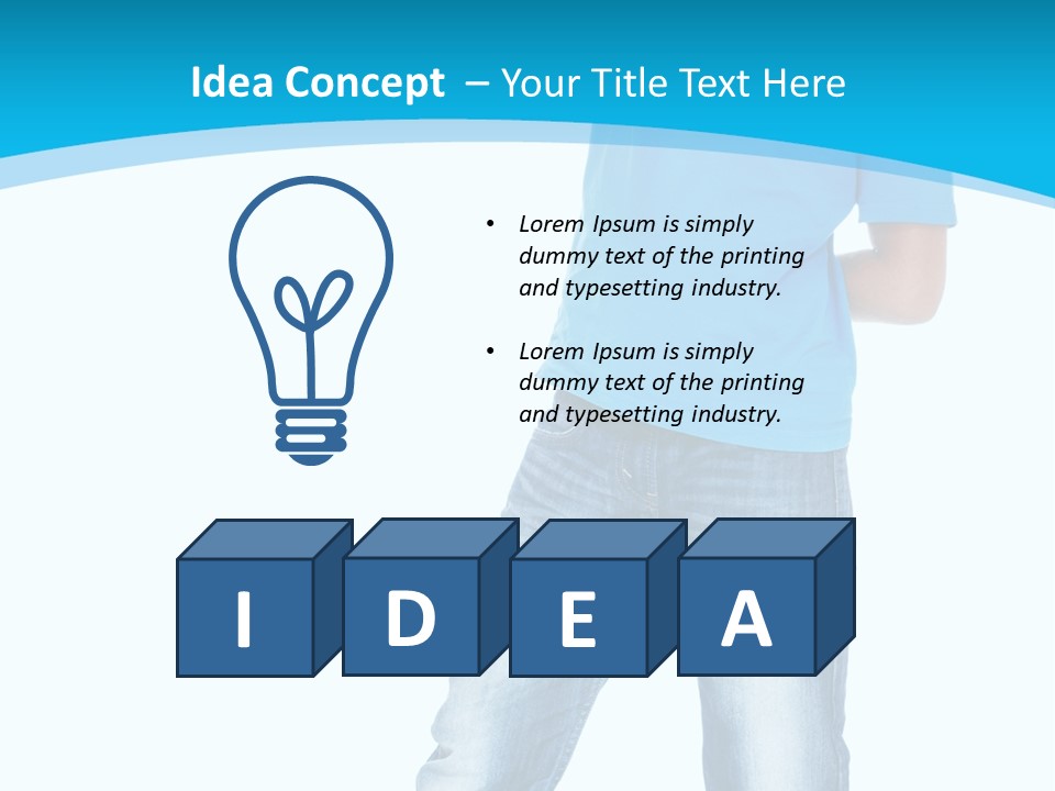 Boy Attractive Way PowerPoint Template