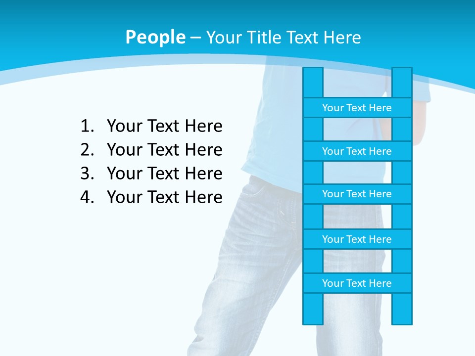 Boy Attractive Way PowerPoint Template