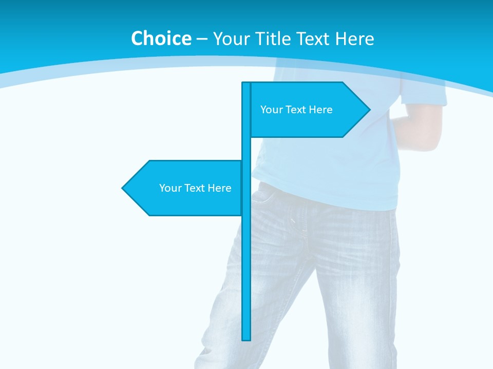 Boy Attractive Way PowerPoint Template