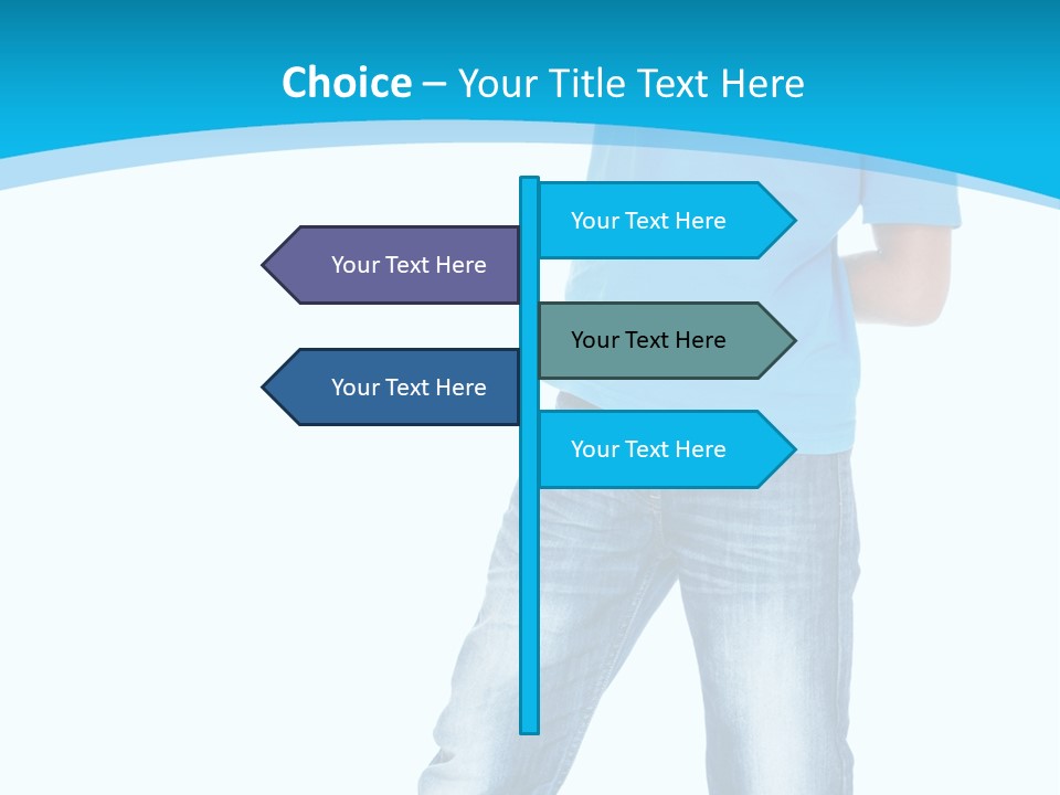 Boy Attractive Way PowerPoint Template