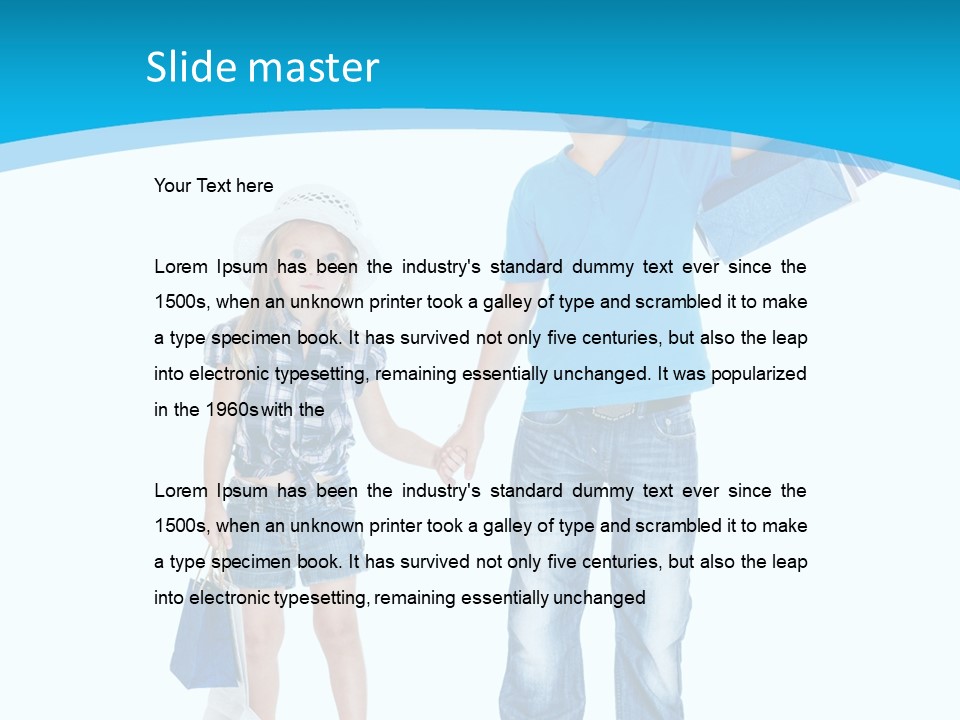 Elementary Age Jeans Shopping PowerPoint Template