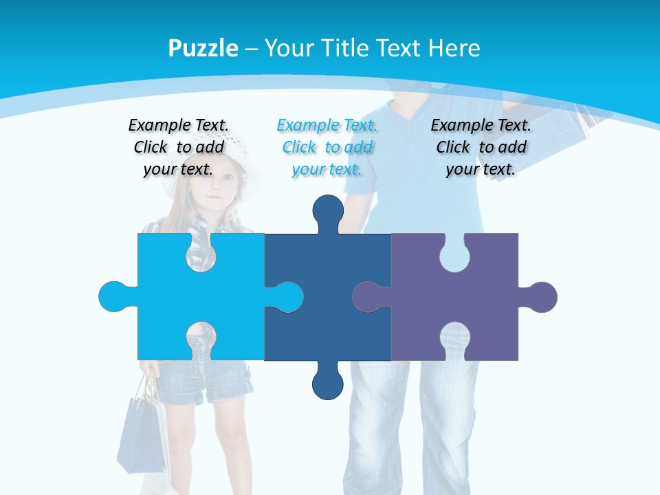 Elementary Age Jeans Shopping PowerPoint Template