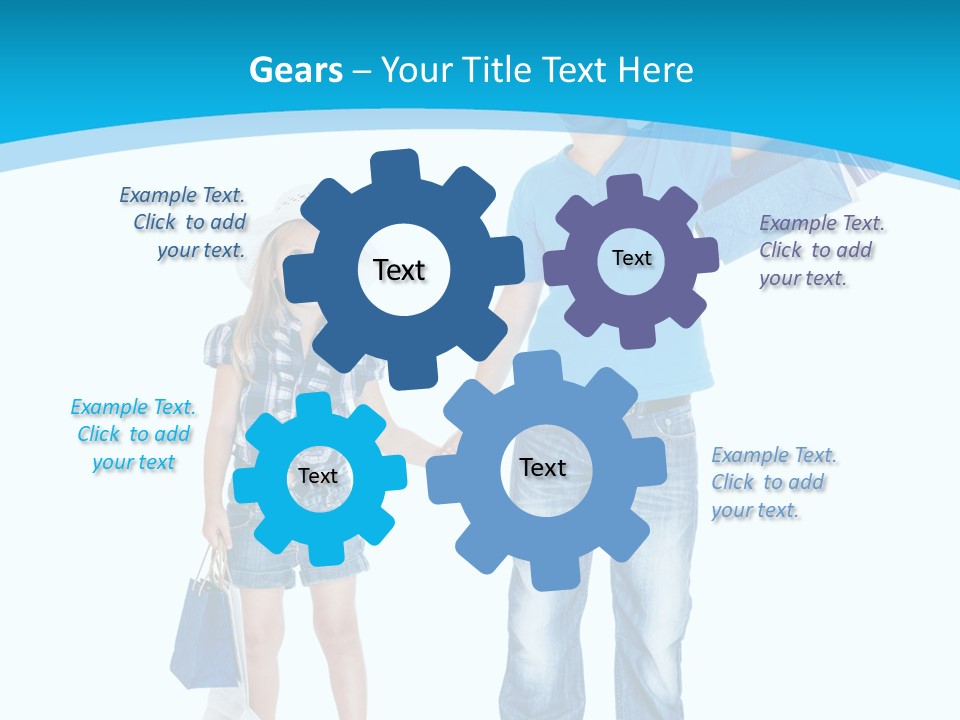 Elementary Age Jeans Shopping PowerPoint Template