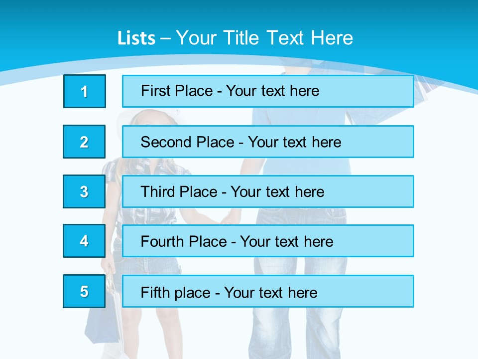 Elementary Age Jeans Shopping PowerPoint Template