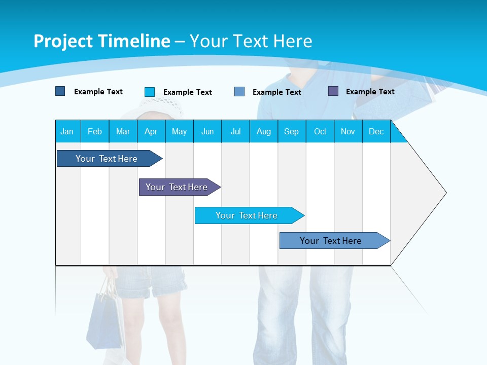 Elementary Age Jeans Shopping PowerPoint Template