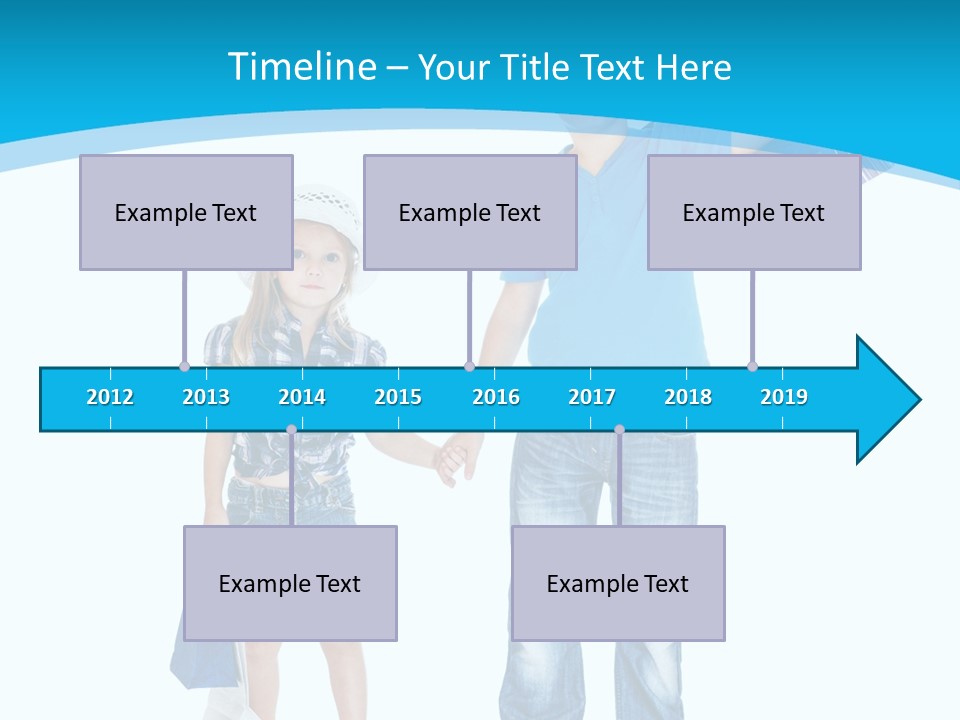 Elementary Age Jeans Shopping PowerPoint Template