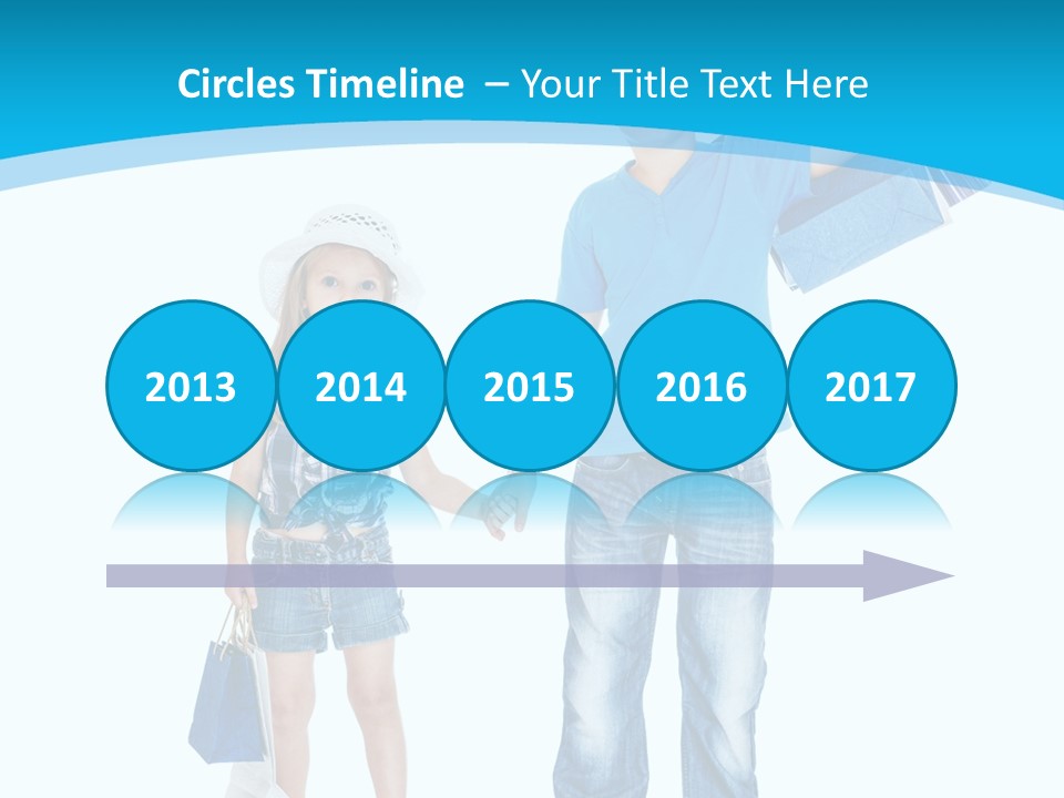 Elementary Age Jeans Shopping PowerPoint Template