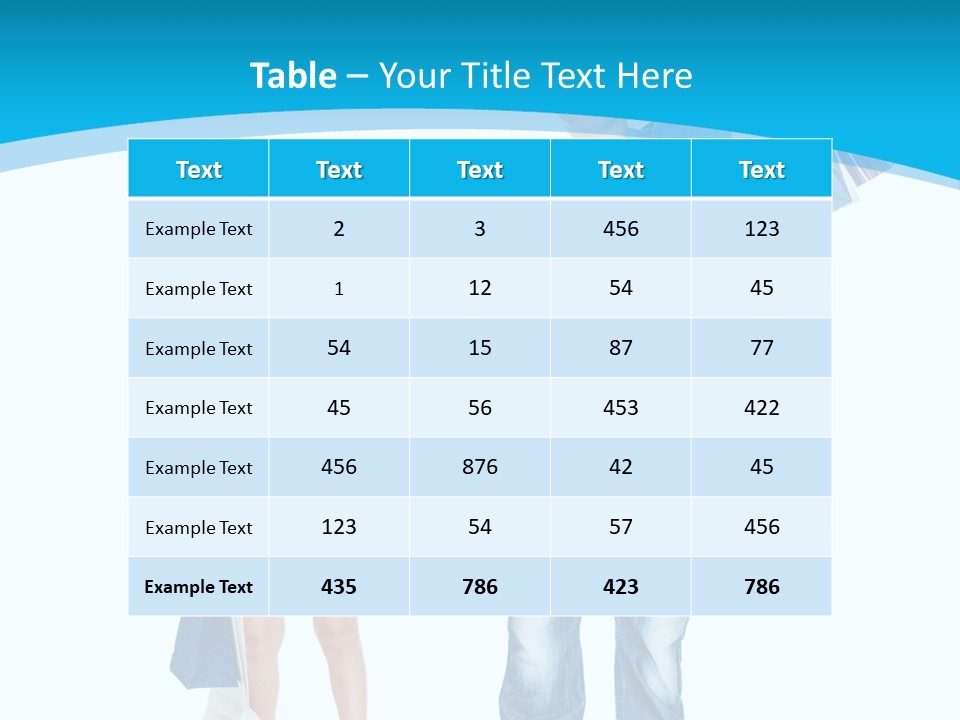 Elementary Age Jeans Shopping PowerPoint Template