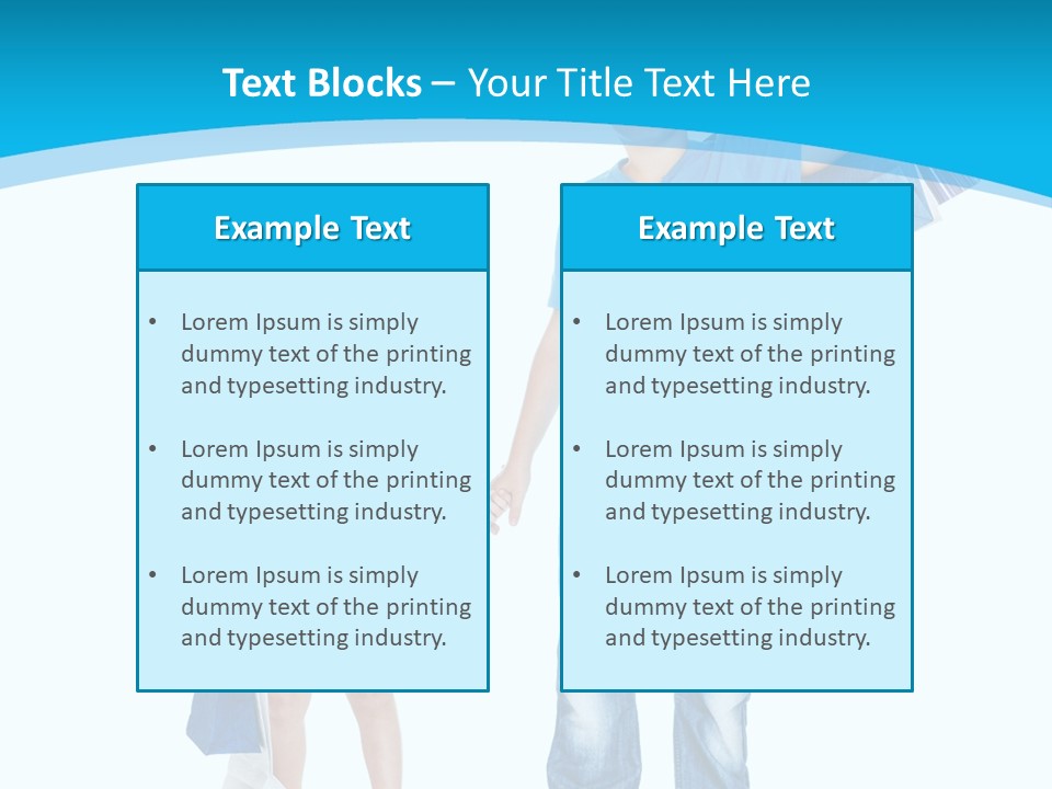 Elementary Age Jeans Shopping PowerPoint Template