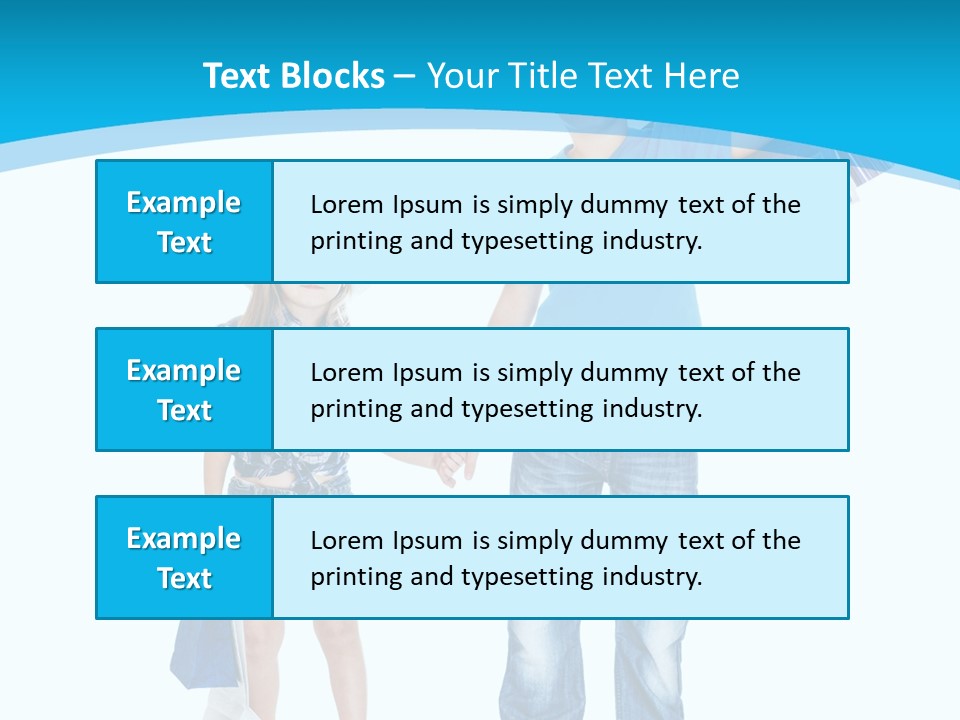 Elementary Age Jeans Shopping PowerPoint Template