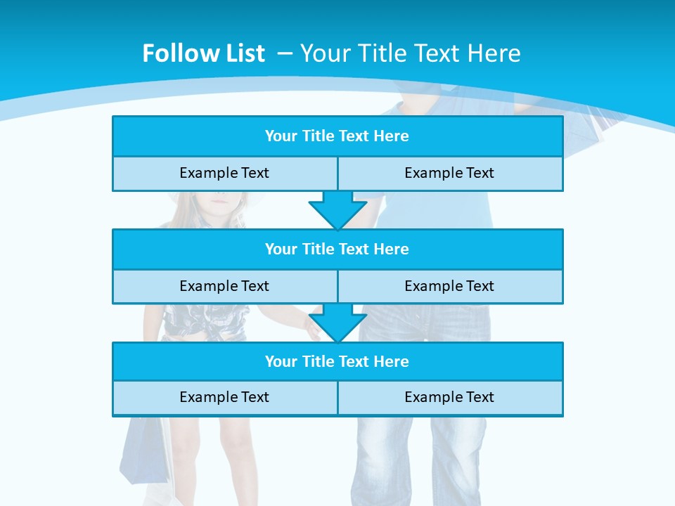 Elementary Age Jeans Shopping PowerPoint Template