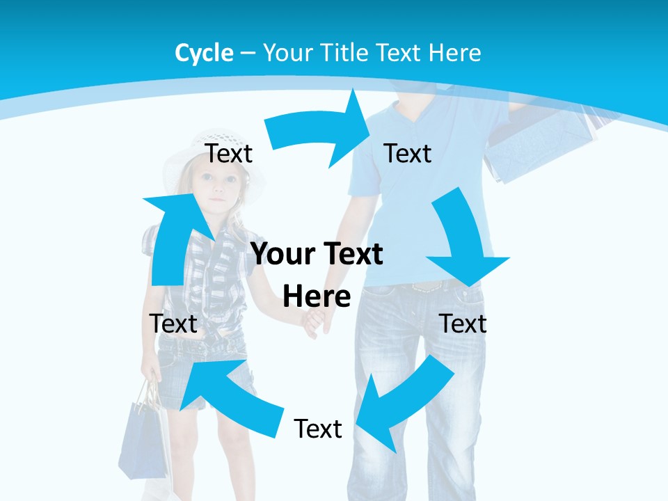 Elementary Age Jeans Shopping PowerPoint Template