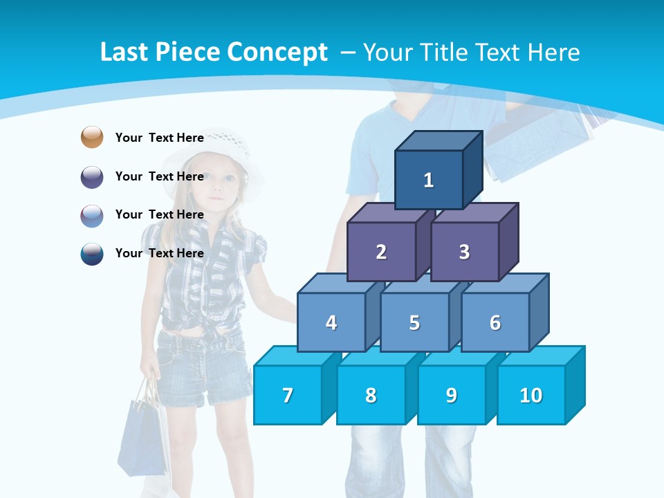 Elementary Age Jeans Shopping PowerPoint Template