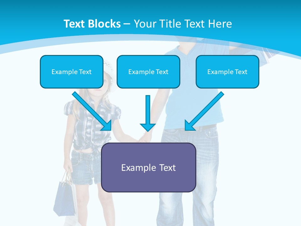 Elementary Age Jeans Shopping PowerPoint Template