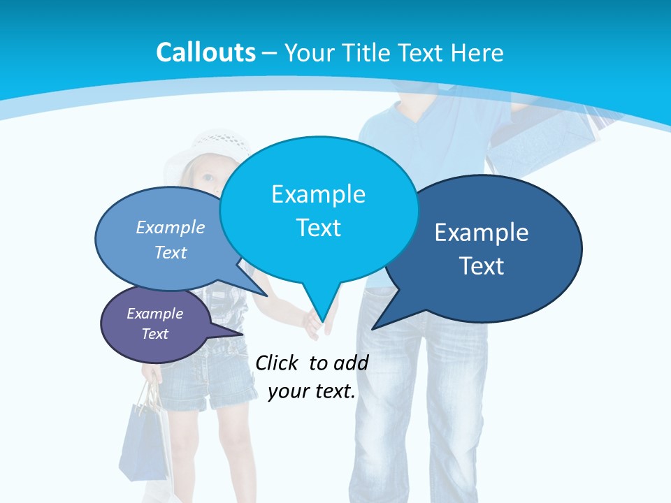 Elementary Age Jeans Shopping PowerPoint Template