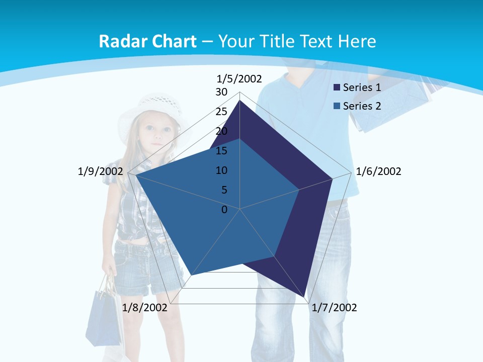 Elementary Age Jeans Shopping PowerPoint Template