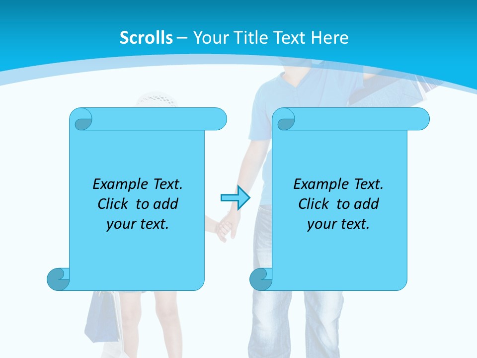 Elementary Age Jeans Shopping PowerPoint Template