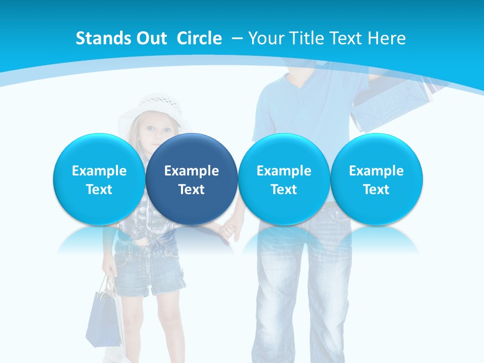 Elementary Age Jeans Shopping PowerPoint Template