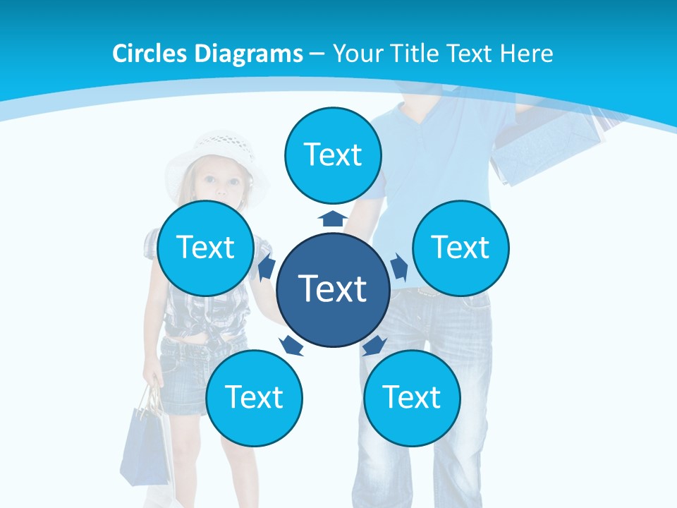 Elementary Age Jeans Shopping PowerPoint Template