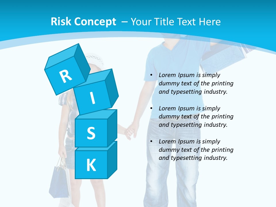 Elementary Age Jeans Shopping PowerPoint Template