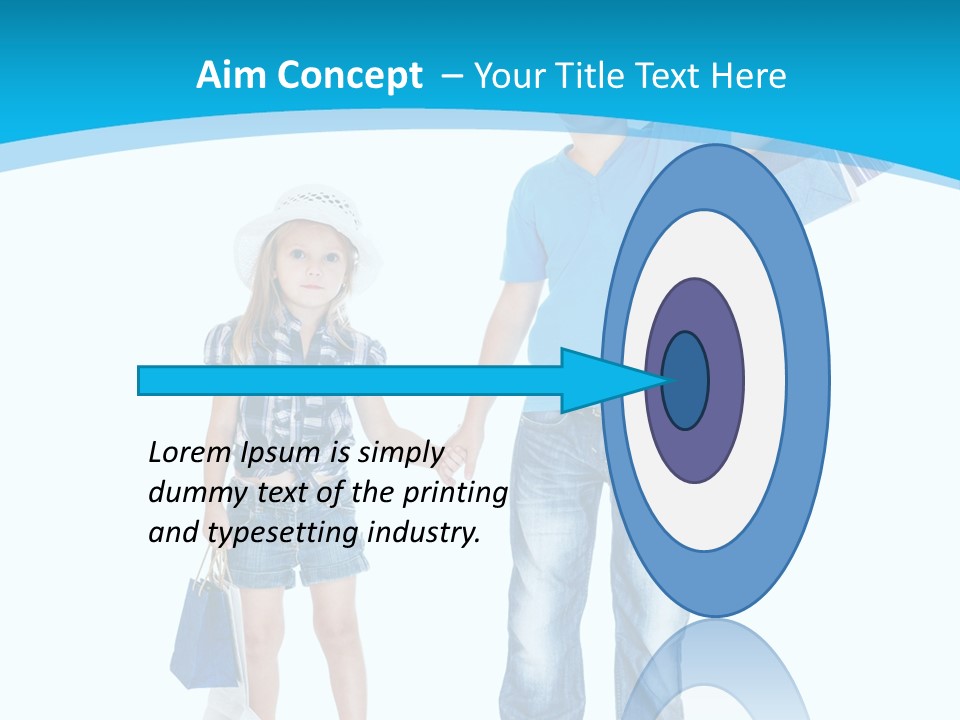 Elementary Age Jeans Shopping PowerPoint Template