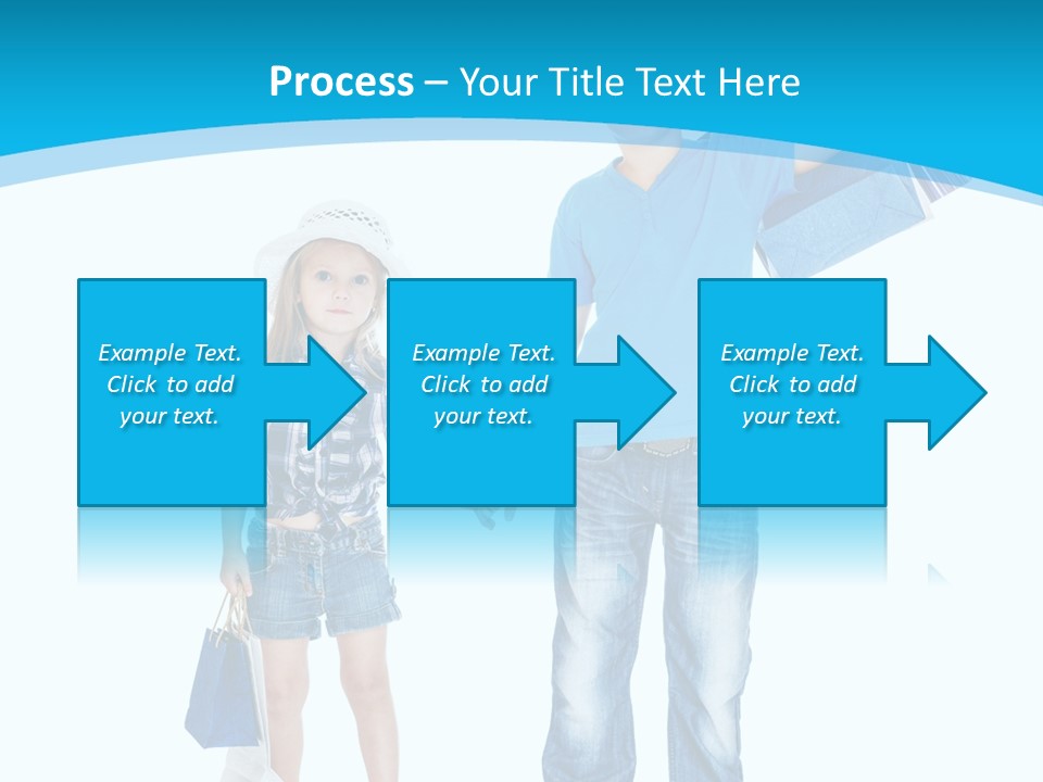 Elementary Age Jeans Shopping PowerPoint Template