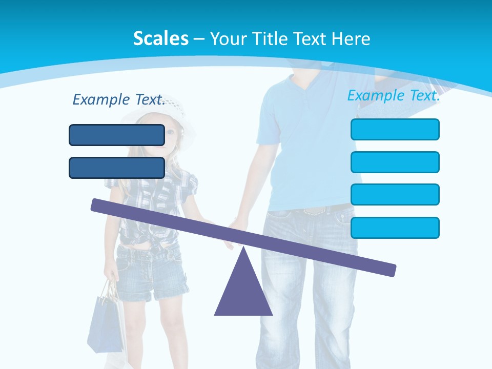 Elementary Age Jeans Shopping PowerPoint Template