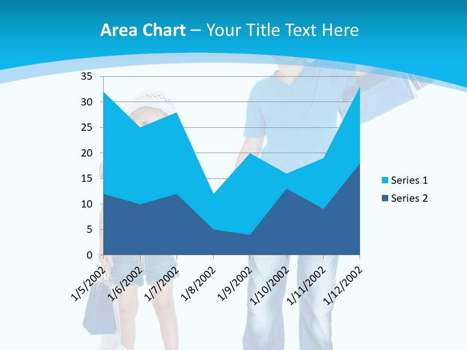 Elementary Age Jeans Shopping PowerPoint Template