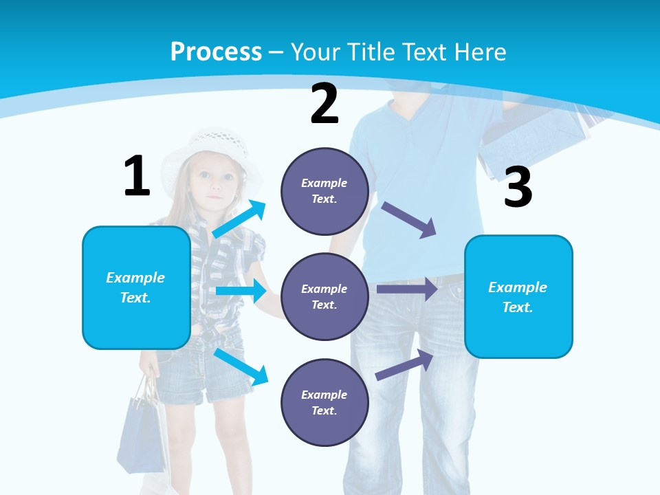 Elementary Age Jeans Shopping PowerPoint Template