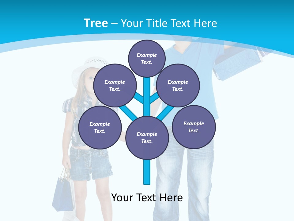 Elementary Age Jeans Shopping PowerPoint Template