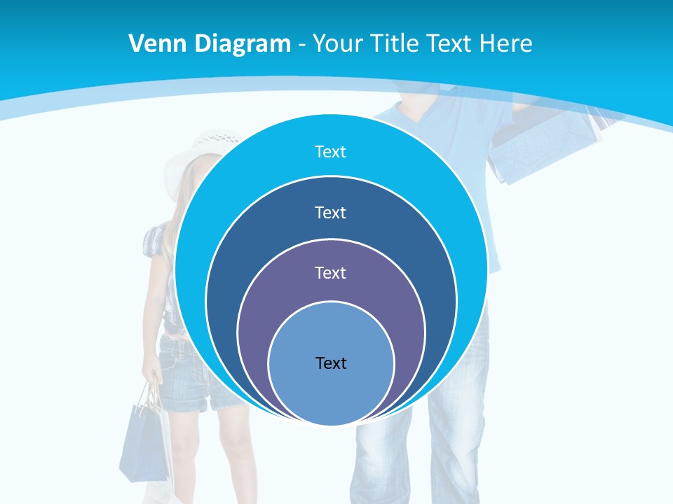 Elementary Age Jeans Shopping PowerPoint Template