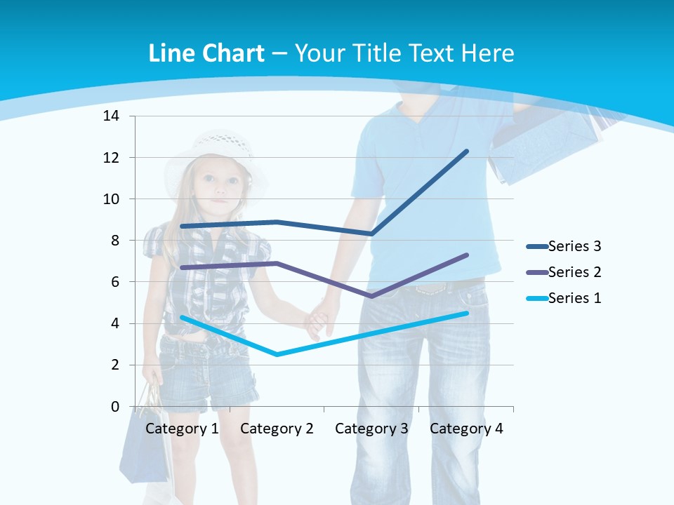 Elementary Age Jeans Shopping PowerPoint Template