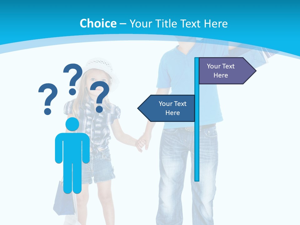 Elementary Age Jeans Shopping PowerPoint Template