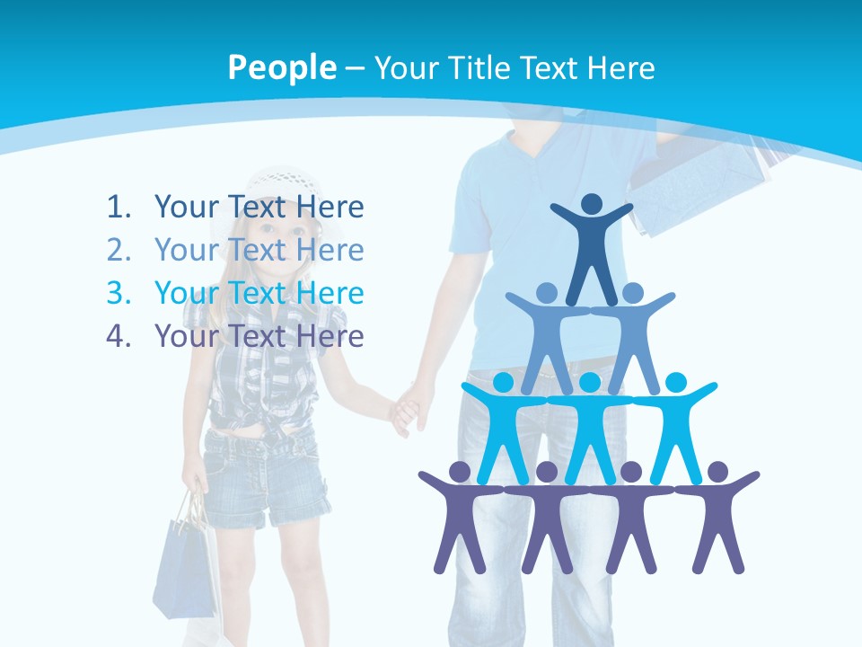 Elementary Age Jeans Shopping PowerPoint Template