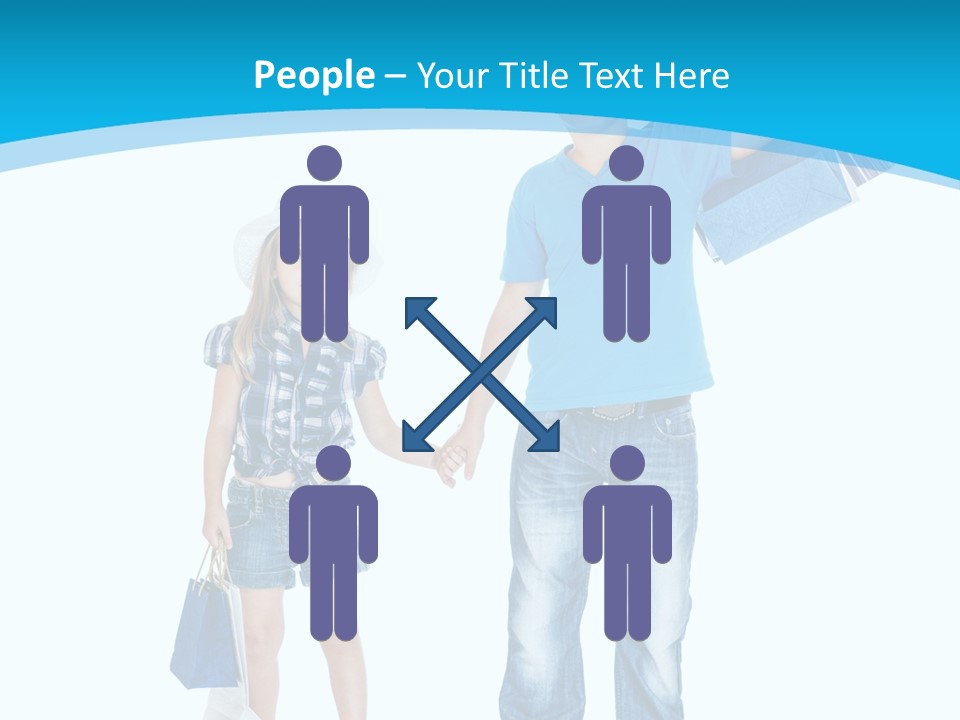 Elementary Age Jeans Shopping PowerPoint Template