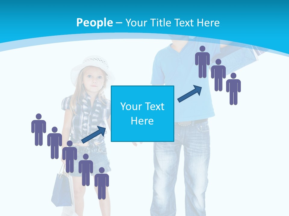 Elementary Age Jeans Shopping PowerPoint Template