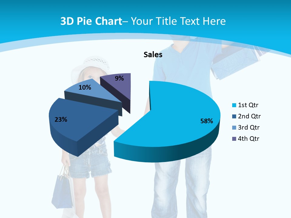 Elementary Age Jeans Shopping PowerPoint Template