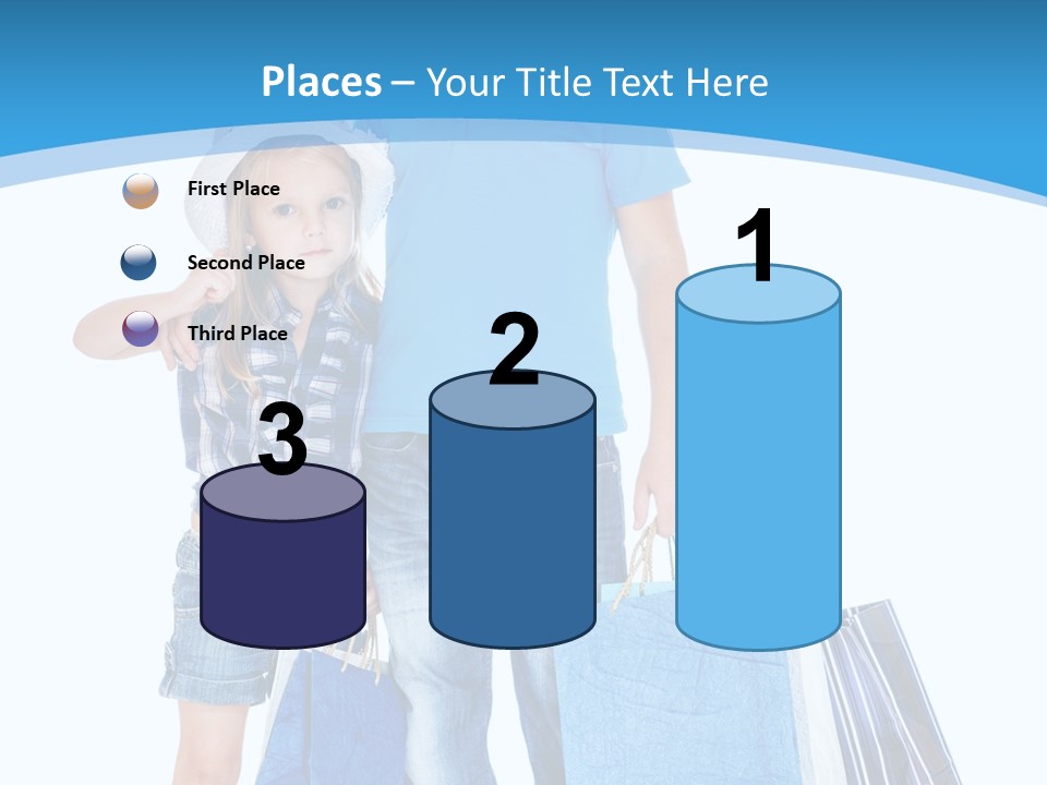 Blonde Small Kid PowerPoint Template