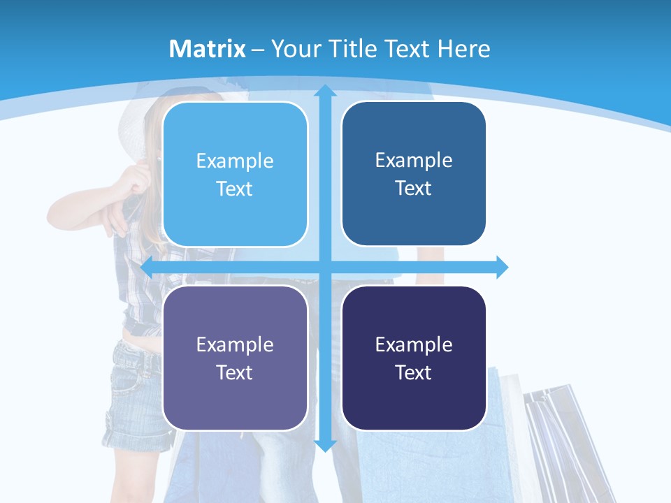 Blonde Small Kid PowerPoint Template