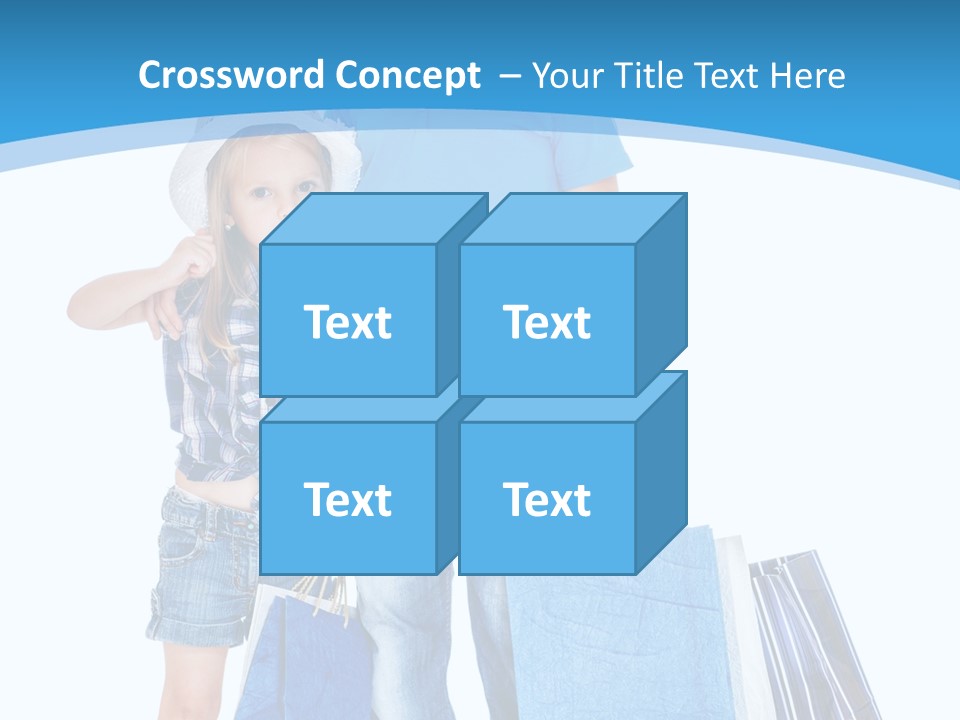 Blonde Small Kid PowerPoint Template